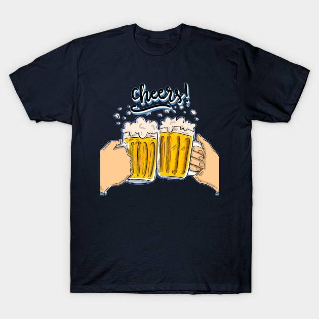 i need to cheers,beer funny t-shirt T-Shirt by bakry